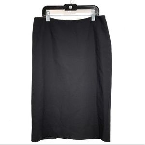 Gianni Versace Black Wool Pencil Skirt